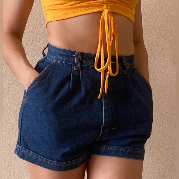 23-24” High waist denim shorts - Picture 1 of 7